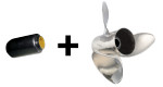 Rubex Hub and S3 Scorpion Stainless Steel Prop